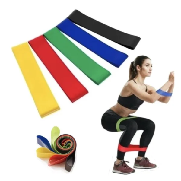 Faixas elásticas de exercícios
